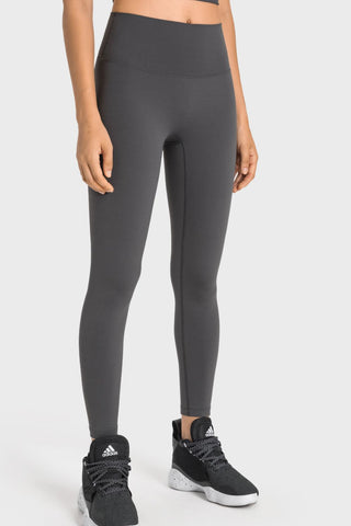 High-Rise Wide Waistband Yoga Leggings, Trendsi - A Blissfully Beautiful Boutique