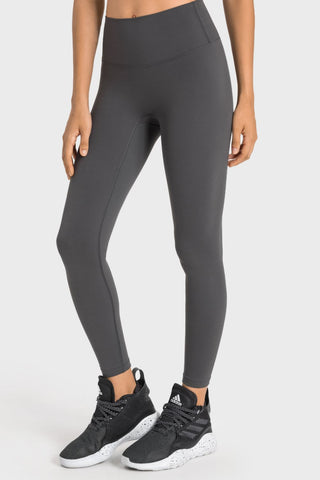 High-Rise Wide Waistband Yoga Leggings, Trendsi - A Blissfully Beautiful Boutique