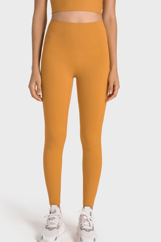 High-Rise Wide Waistband Yoga Leggings, Trendsi - A Blissfully Beautiful Boutique