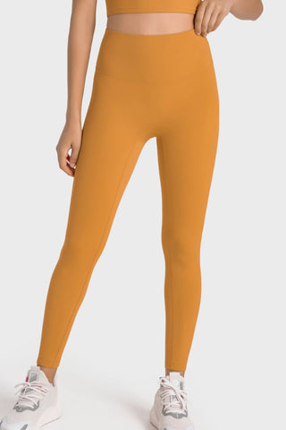 High-Rise Wide Waistband Yoga Leggings, Trendsi - A Blissfully Beautiful Boutique