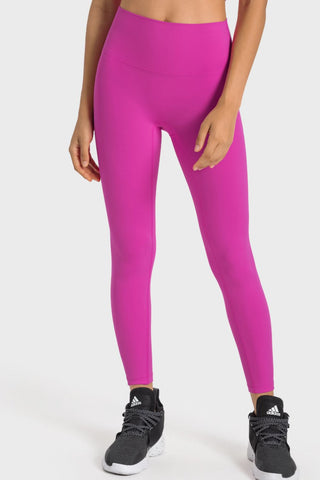 High-Rise Wide Waistband Yoga Leggings, Trendsi - A Blissfully Beautiful Boutique