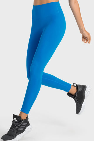 High-Rise Wide Waistband Yoga Leggings, Trendsi - A Blissfully Beautiful Boutique