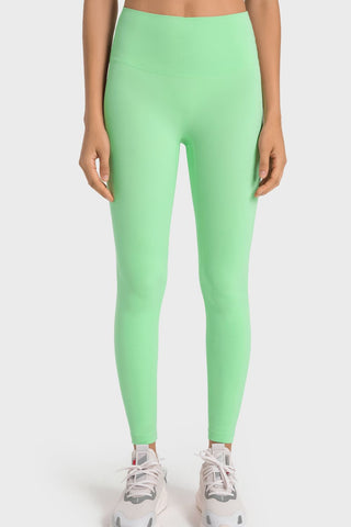High-Rise Wide Waistband Yoga Leggings, Trendsi - A Blissfully Beautiful Boutique