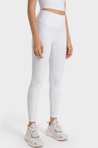 High-Rise Wide Waistband Yoga Leggings, Trendsi - A Blissfully Beautiful Boutique