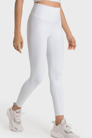 High-Rise Wide Waistband Yoga Leggings, Trendsi - A Blissfully Beautiful Boutique