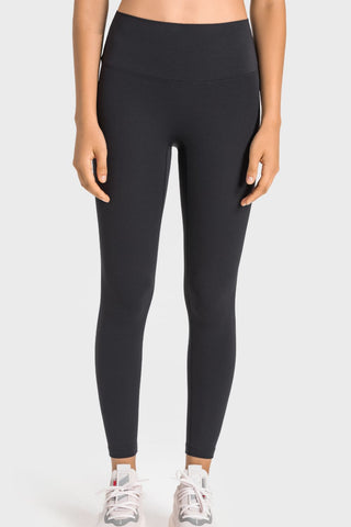 High-Rise Wide Waistband Yoga Leggings, Trendsi - A Blissfully Beautiful Boutique