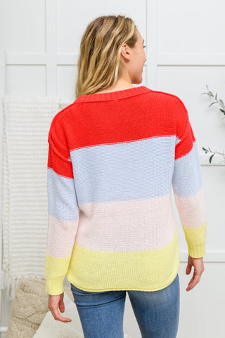 Bright Striped Knit Sweater, Ave Shops - A Blissfully Beautiful Boutique