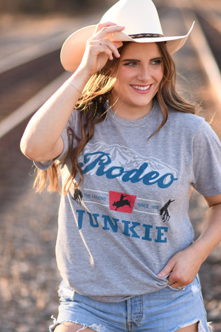 Rodeo Junkie Tee, P&PD Wholesale - A Blissfully Beautiful Boutique
