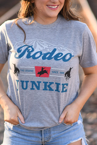 Rodeo Junkie Tee, P&PD Wholesale - A Blissfully Beautiful Boutique