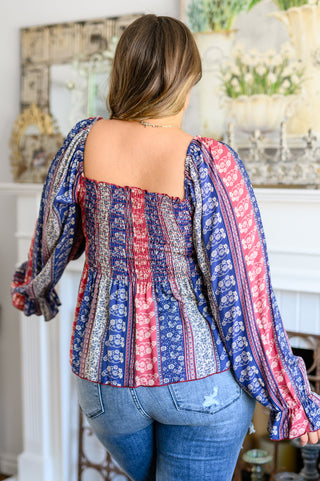 Afternoon Tea Smocked Long Sleeve Blouse, Ave Shops - A Blissfully Beautiful Boutique