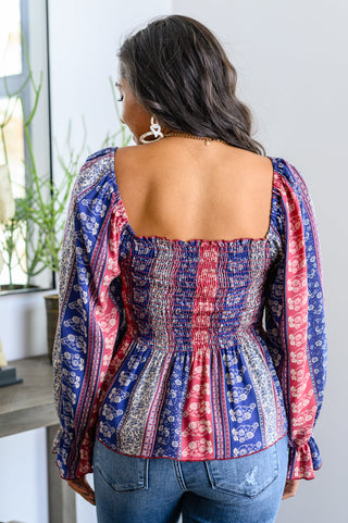 Afternoon Tea Smocked Long Sleeve Blouse, Ave Shops - A Blissfully Beautiful Boutique