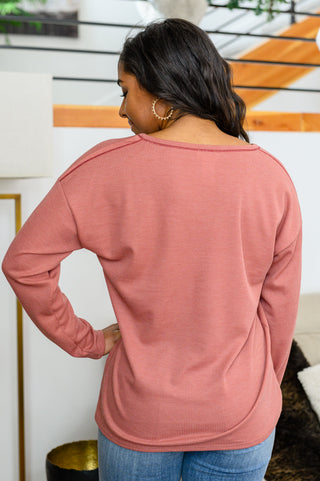Behind The Scenes Waffle Knit Top, Ave Shops - A Blissfully Beautiful Boutique