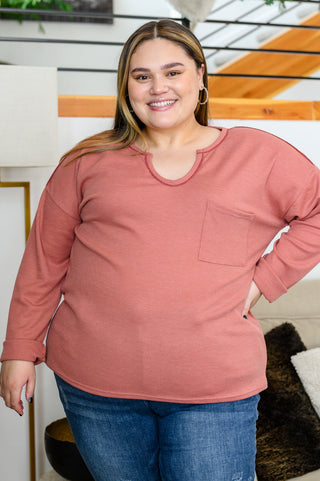 Behind The Scenes Waffle Knit Top, Ave Shops - A Blissfully Beautiful Boutique