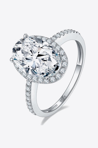 4.5 Carat Moissanite Halo Ring, Trendsi - A Blissfully Beautiful Boutique