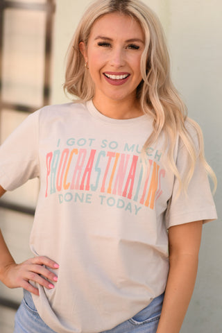 I Got So Much Procrastinating Done Today Tee, P&PD Wholesale - A Blissfully Beautiful Boutique