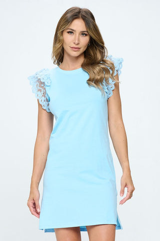 Mesh Detailed Sleeve Dress, In2You - A Blissfully Beautiful Boutique