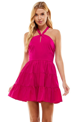 Tiered Halter Dress, TCEC - A Blissfully Beautiful Boutique