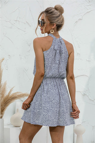 Floral Tied Sleeveless Mini Dress, Trendsi - A Blissfully Beautiful Boutique