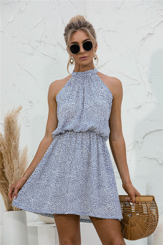 Floral Tied Sleeveless Mini Dress, Trendsi - A Blissfully Beautiful Boutique
