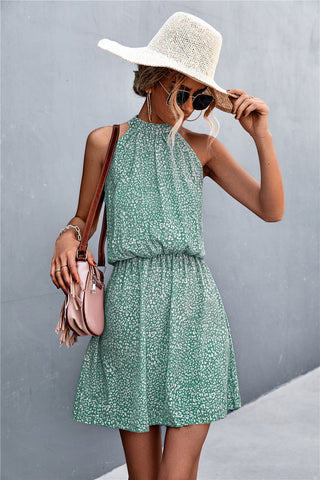 Floral Tied Sleeveless Mini Dress, Trendsi - A Blissfully Beautiful Boutique