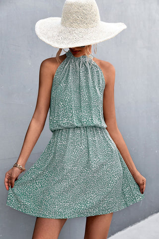 Floral Tied Sleeveless Mini Dress, Trendsi - A Blissfully Beautiful Boutique