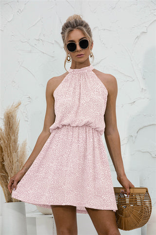 Floral Tied Sleeveless Mini Dress, Trendsi - A Blissfully Beautiful Boutique