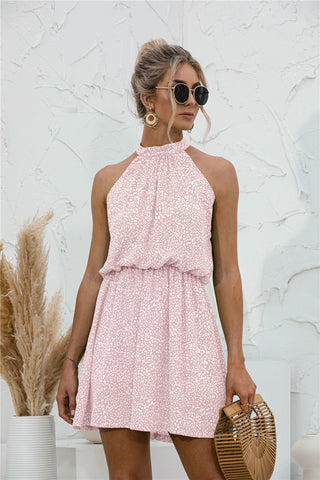 Floral Tied Sleeveless Mini Dress, Trendsi - A Blissfully Beautiful Boutique