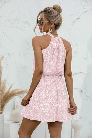 Floral Tied Sleeveless Mini Dress, Trendsi - A Blissfully Beautiful Boutique