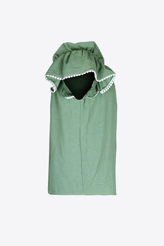 Pleated Detail Flutter Sleeve Blouse, Trendsi - A Blissfully Beautiful Boutique
