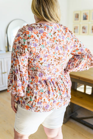 Let's Go Boho Floral Babydoll Top, Ave Shops - A Blissfully Beautiful Boutique