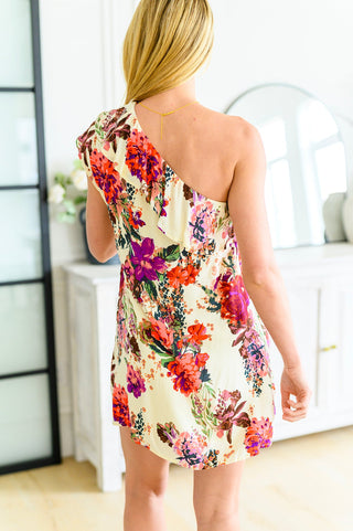 Total Wonder One Shoulder Floral Dress, Ave Shops - A Blissfully Beautiful Boutique