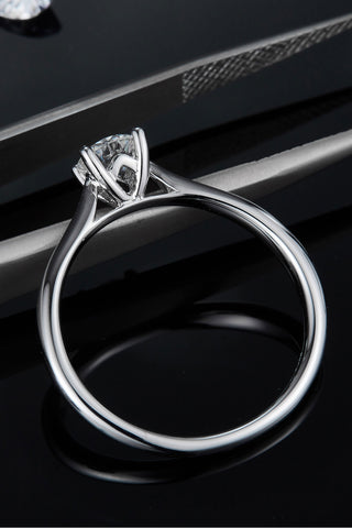Moissanite 925 Sterling Silver Solitaire Ring, Trendsi - A Blissfully Beautiful Boutique