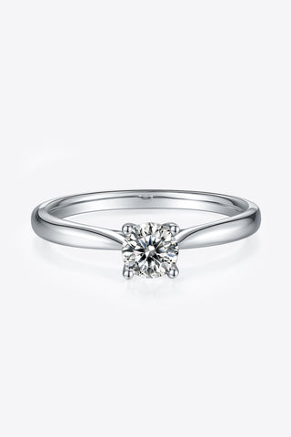 Moissanite 925 Sterling Silver Solitaire Ring, Trendsi - A Blissfully Beautiful Boutique