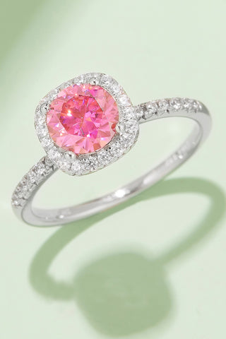 1 Carat Moissanite 925 Sterling Silver Halo Ring, Trendsi - A Blissfully Beautiful Boutique