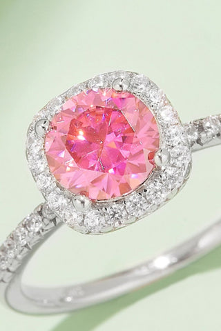 1 Carat Moissanite 925 Sterling Silver Halo Ring, Trendsi - A Blissfully Beautiful Boutique