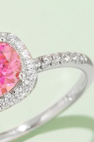 1 Carat Moissanite 925 Sterling Silver Halo Ring, Trendsi - A Blissfully Beautiful Boutique