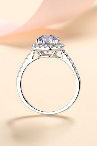 2 Carat Moissanite 925 Sterling Silver Halo Ring, Trendsi - A Blissfully Beautiful Boutique