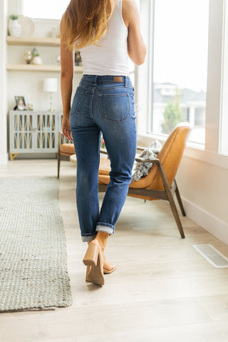 Colt High Rise Button Fly Distressed Boyfriend Jeans, Ave Shops - A Blissfully Beautiful Boutique