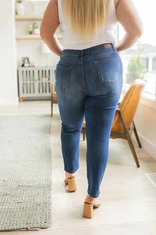 Colt High Rise Button Fly Distressed Boyfriend Jeans, Ave Shops - A Blissfully Beautiful Boutique