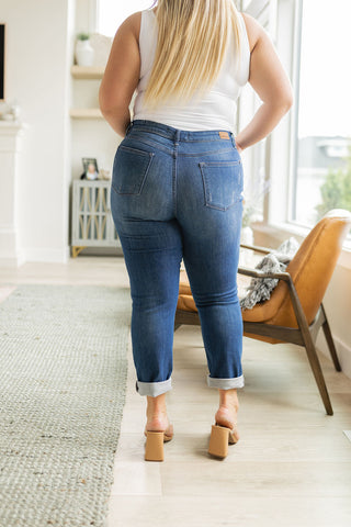 Colt High Rise Button Fly Distressed Boyfriend Jeans, Ave Shops - A Blissfully Beautiful Boutique