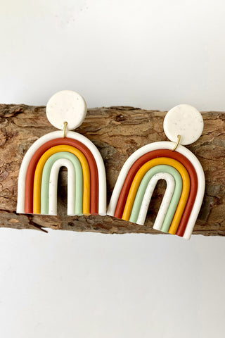 Rainbow Shape Dangle Earrings, Trendsi - A Blissfully Beautiful Boutique