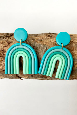 Rainbow Shape Dangle Earrings, Trendsi - A Blissfully Beautiful Boutique