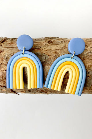 Rainbow Shape Dangle Earrings, Trendsi - A Blissfully Beautiful Boutique