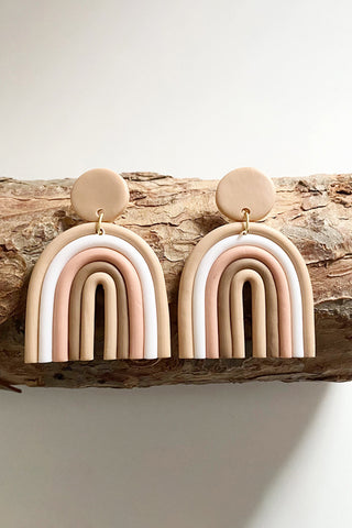 Rainbow Shape Dangle Earrings, Trendsi - A Blissfully Beautiful Boutique