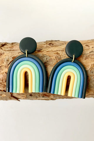 Rainbow Shape Dangle Earrings, Trendsi - A Blissfully Beautiful Boutique