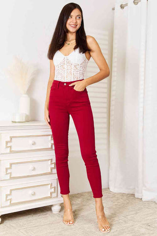 Judy Blue Full Size High Waist Tummy Control Skinny Jeans, Trendsi - A Blissfully Beautiful Boutique