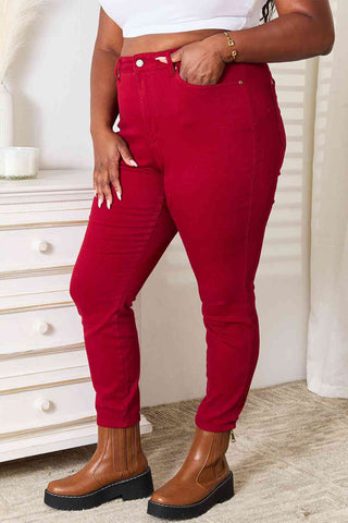 Judy Blue Full Size High Waist Tummy Control Skinny Jeans, Trendsi - A Blissfully Beautiful Boutique