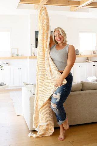 Everett Blanket Single Cuddle Size in Yellow, Ave Shops - A Blissfully Beautiful Boutique
