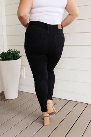 Audrey High Rise Control Top Classic Skinny Jeans in Black, Ave Shops - A Blissfully Beautiful Boutique