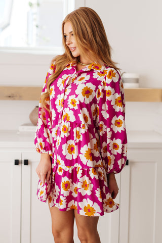 Magnificently Mod Floral Shirt Dress, Ave Shops - A Blissfully Beautiful Boutique